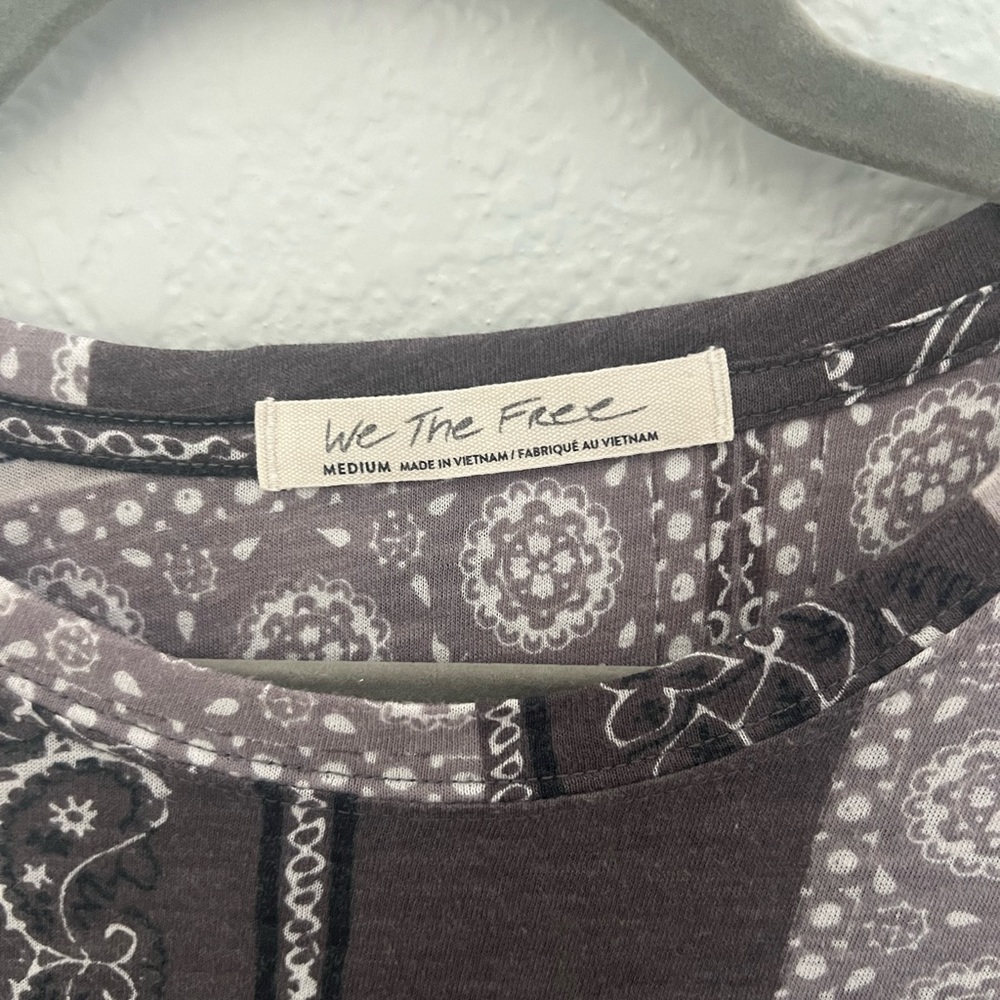 Free People ‘We The People’ Western Country/Bandanna Printed Tee - Picture 2 of 4